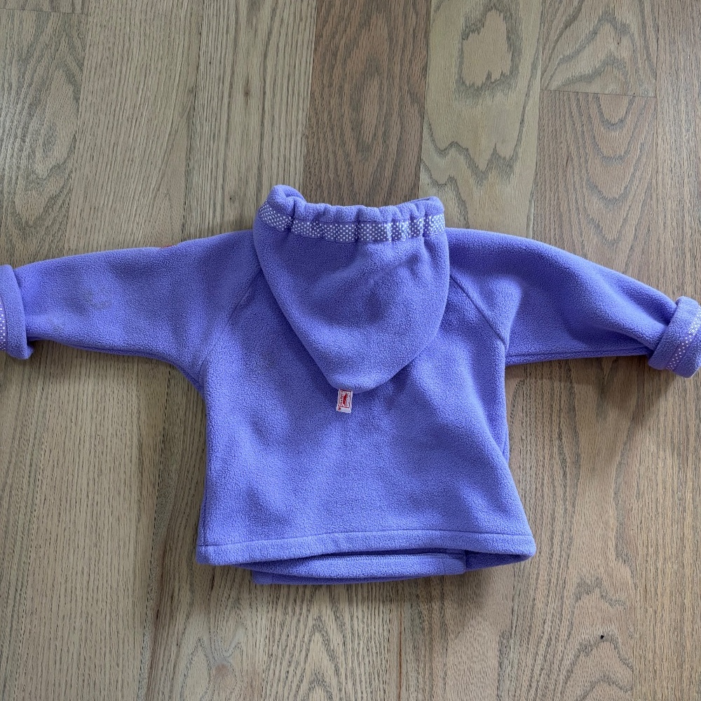 Widgeon Purple Fleece Jacket 24M - Picture 5 of 8